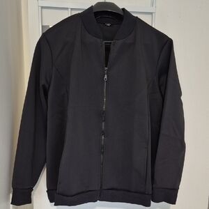Unisex Black Bomber Jacket